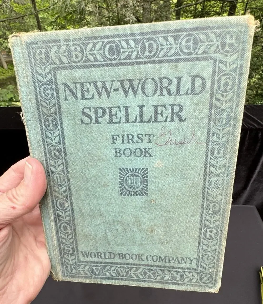 World Book Company New-World Speller First Book Illustrated HC 1919 -A84